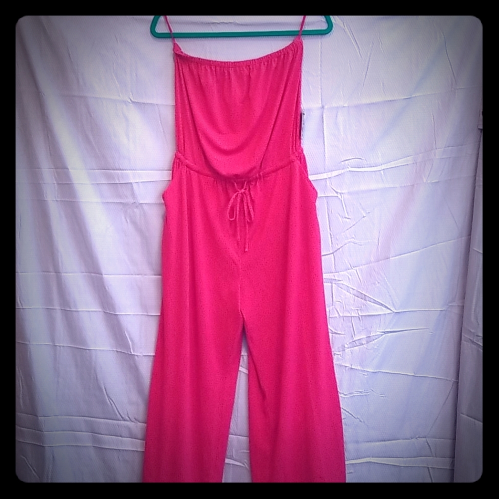 Express M strapless, long romper